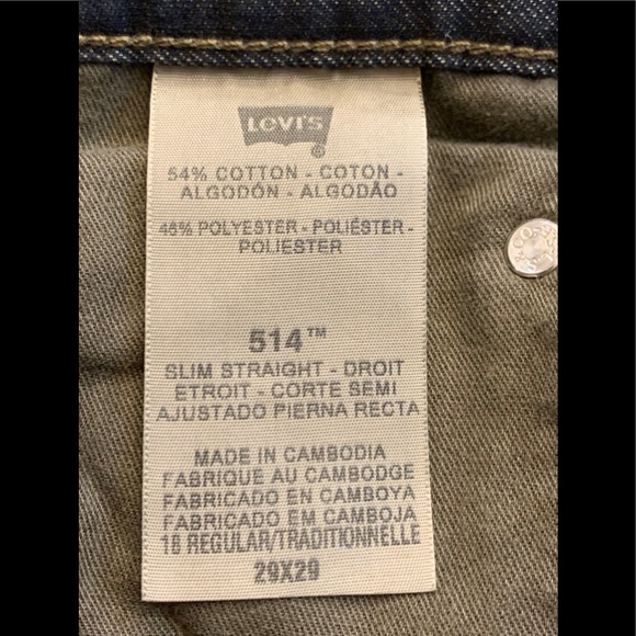 Levi’s 514 Slim Straight Leg Jeans 29x29 - Picture 5 of 7